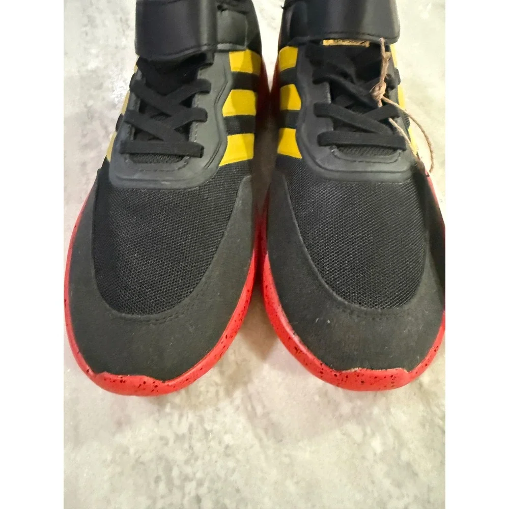 Adidas Kids‎ Disney Mickey Mouse Black Red Yellow Strap Sneakers Shoes